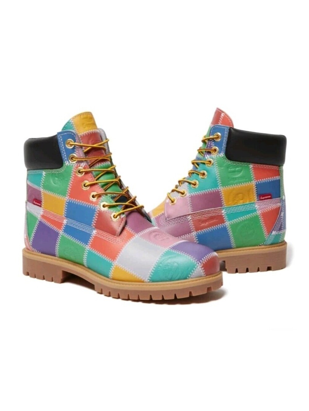 Supreme × Timberland Patchwork 6 Inch Multicolor Size 8M/9.5W In Hand